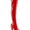 Pleaser USA Flamingo-3063 8inch Thigh High Pleaser Boots - Patent Red