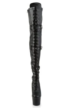 Pleaser USA Adore-3028 7inch Thigh High Pleaser Boots - Matte Black -Famous Boot Store ADORE 3028 BPU M01