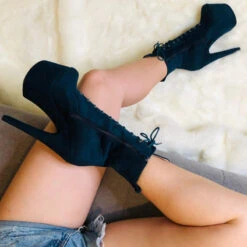 Hella Heels BabyDoll 7inch Boots - Teal 13 Hella Heels BabyDoll 7inch Boots - Teal -Famous Boot Store BD Teal 7 Inch 4