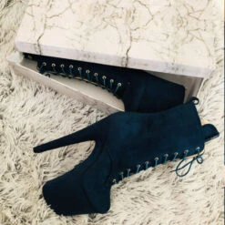 Hella Heels BabyDoll 8inch Boots - Teal 14 Hella Heels BabyDoll 8inch Boots - Teal -Famous Boot Store BD Teal 8 Inch 4