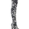Pleaser USA Flamingo-3000DP 8inch Thigh High Pleaser Boots - Money Print