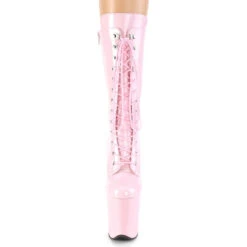 Pleaser USA Flamingo-1050 8inch Pleaser Boots - Patent Baby Pink 10 Pleaser USA Flamingo-1050 8inch Pleaser Boots - Patent Baby Pink -Famous Boot Store FLAMINGO 1050 BP M01