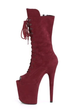Pleaser USA Flamingo-1051FS Faux Suede 8inch Peep Toe Pleaser Boots - Burgundy -Famous Boot Store FLAMINGO 1051FS BYFS M05 c24753e2 49e5 4c89 985d bf47efd016d5 1