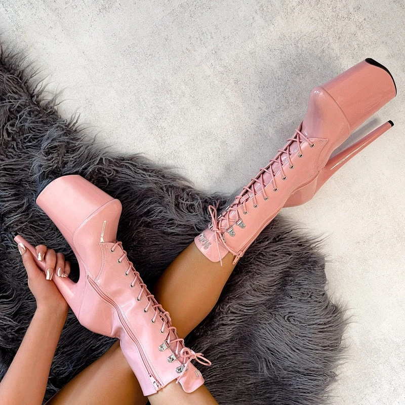 Hella Heels LipKit 8inch Boots - Candy Shop 4 Hella Heels LipKit 8inch Boots - Candy Shop - Image 4