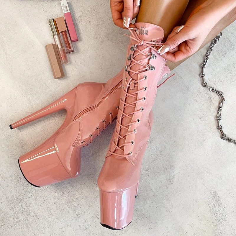 Hella Heels LipKit 8inch Boots - Candy Shop 5 Hella Heels LipKit 8inch Boots - Candy Shop - Image 5