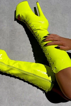 Hella Heels OH SNAP Knee High Open Toe Boots - 8inch -Famous Boot Store IMG 0027 f48bf4ad 41c6 40c7 8731 851747490b96 1