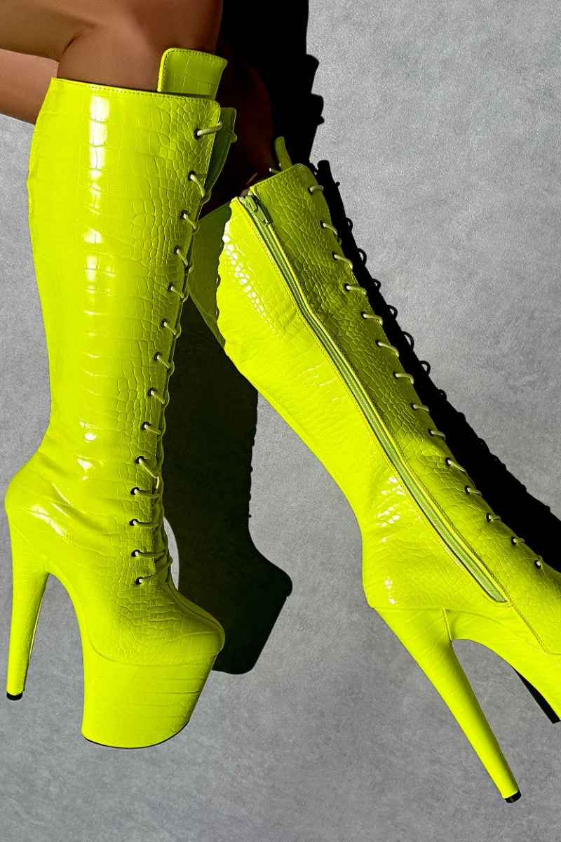 Hella Heels OH SNAP Knee High Boots - 8inch 3 Hella Heels OH SNAP Knee High Boots - 8inch - Image 3