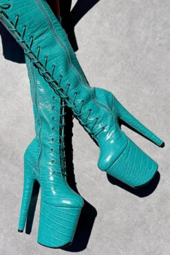 Hella Heels Killing Eve Knee High Boots - 8inch 7 Hella Heels Killing Eve Knee High Boots - 8inch -Famous Boot Store IMG 0289 1