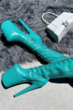 Hella Heels Killing Eve Knee High Boots - 8inch 8 Hella Heels Killing Eve Knee High Boots - 8inch -Famous Boot Store IMG 0298 1