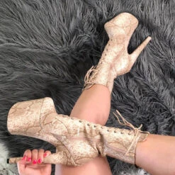 Hella Heels Milksnake Boots - 8inch 9 Hella Heels Milksnake Boots - 8inch -Famous Boot Store IMG 0453