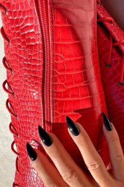 Hella Heels Out For Blood Knee High Boots - 8inch 7 Hella Heels Out For Blood Knee High Boots - 8inch -Famous Boot Store IMG 0525