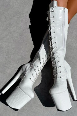 Hella Heels Ghosted Knee High Boots - 8inch