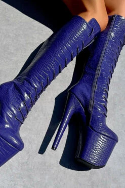 Hella Heels Play Dead Knee High Boots - 8inch 8 Hella Heels Play Dead Knee High Boots - 8inch -Famous Boot Store IMG 0631