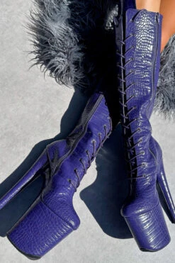 Hella Heels Play Dead Knee High Boots - 8inch 10 Hella Heels Play Dead Knee High Boots - 8inch -Famous Boot Store IMG 0654 1