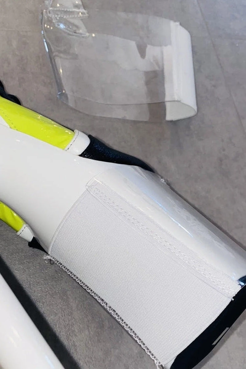 Hella Heels Classique Shoe Protector - Clear (White Back) 1 Hella Heels Classique Shoe Protector - Clear (White Back)