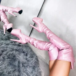 Hella Heels The Glitterati Thigh High 8inch Boots - Sugarbaby 10 Hella Heels The Glitterati Thigh High 8inch Boots - Sugarbaby -Famous Boot Store IMG 4199