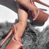 Hella Heels 8inch Stilettos - Rose Gold