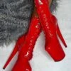 Hella Heels LipKit 8inch Boots - Cherry Pie