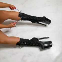 Hella Heels Blaq Kicks Boots - 9inch 6 Hella Heels Blaq Kicks Boots - 9inch -Famous Boot Store IMG 9416 Edit