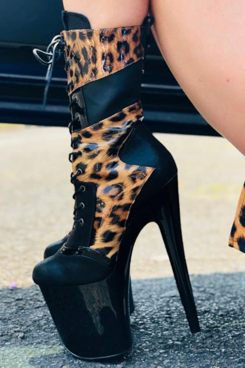 Hella Heels EmpireKicks 8inch Boots - Black 4 Hella Heels EmpireKicks 8inch Boots - Black - Image 4