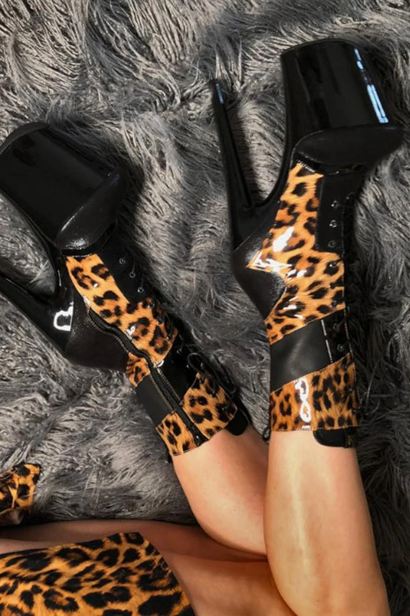 Hella Heels EmpireKicks 8inch Boots - Black 2 Hella Heels EmpireKicks 8inch Boots - Black - Image 2