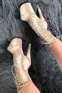 Hella Heels Milksnake Boots - 8inch 7 Hella Heels Milksnake Boots - 8inch -Famous Boot Store Milksnake13