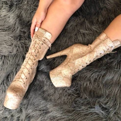 Hella Heels Milksnake Boots - 7inch 7 Hella Heels Milksnake Boots - 7inch -Famous Boot Store Milksnake7inch 3