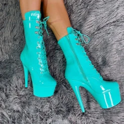Hella Heels LipKit 7inch Boots - Minted -Famous Boot Store Minted7Inches