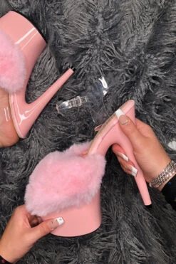 Hella Heels On Wednesdays Stilettos - 7inch -Famous Boot Store PinkOnWednesdays7inchfluffybirthdaystiletto