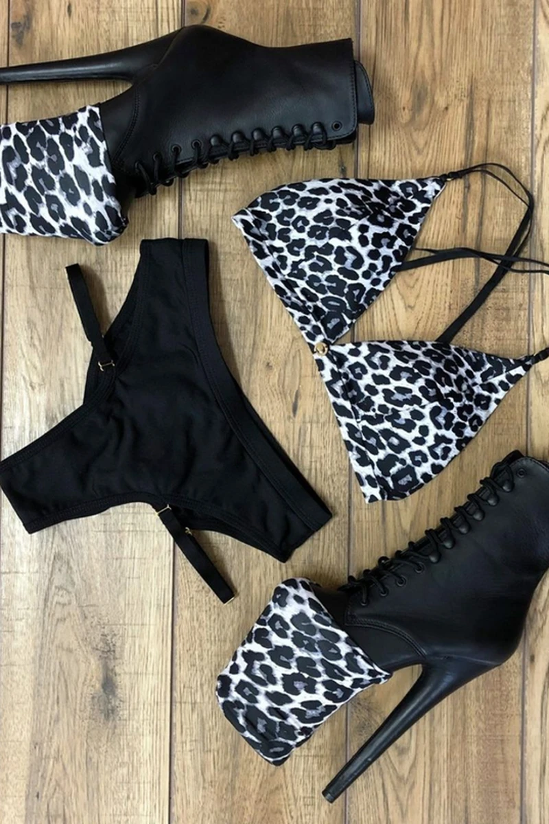 Lunalae Shoe Covers - Grey Leopard 3 Lunalae Shoe Covers - Grey Leopard - Image 3