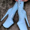 Hella Heels LipKit 8inch Boots - Sky High