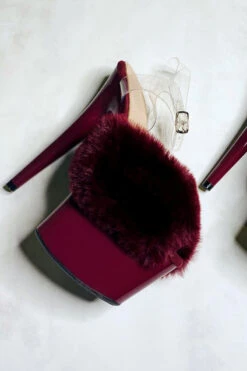 Hella Heels Cool Mom Stilettos - 7inch -Famous Boot Store WineCoolMom7inchfluffybirthdaystiletto 2