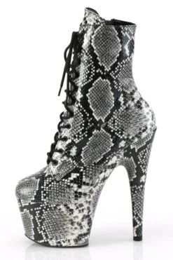 Pleaser USA Adore-1020SPWR 7inch Pleaser Boots - Black Snake -Famous Boot Store adore 1020sp bsp m05