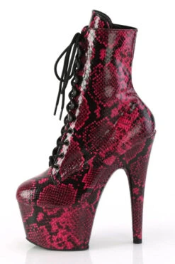 Pleaser USA Adore-1020SPWR 7inch Pleaser Boots - Hot Pink Snake -Famous Boot Store adore 1020sp hpsp m05 1