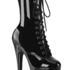 Pleaser USA Adore-1049WR 7inch Pleaser Boots - Patent Black