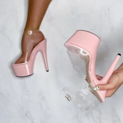 Hella Heels Classic Gloss 7inch Stilettos - Lyla -Famous Boot Store chilli lyla sienna 6 7 11