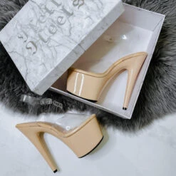 Hella Heels Classic Gloss 7inch Stilettos - Ashton -Famous Boot Store chilli lyla sienna 6 7 29 1