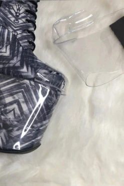 Hella Heels Classique Shoe Protector - Clear (Black Back) 6 Hella Heels Classique Shoe Protector - Clear (Black Back) -Famous Boot Store exotiqueShoeProtector Clear1