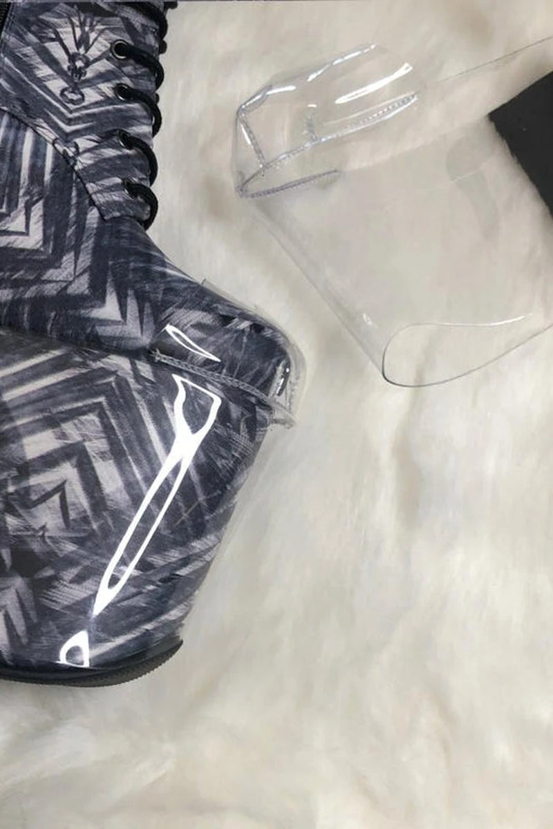 Hella Heels Classique Shoe Protector - Clear (Black Back) 3 Hella Heels Classique Shoe Protector - Clear (Black Back) - Image 3