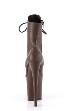 Pleaser USA Flamingo-1020 8inch Pleaser Boots - Matte Mocha -Famous Boot Store flamingo 1020 mocpu m09 1