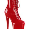 Pleaser USA Flamingo-1020 8inch Pleaser Boots - Patent Red