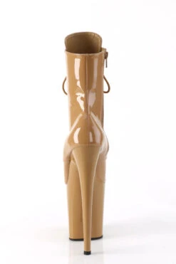 Pleaser USA Flamingo-1020 8inch Pleaser Boots - Patent Toffee -Famous Boot Store flamingo 1020 tf m09 1