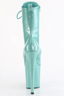 Pleaser USA Flamingo-1040GP 8inch Pleaser Boots - Aqua Glitter -Famous Boot Store flamingo 1040gp aqg m09