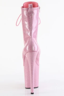 Pleaser USA Flamingo-1040GP 8inch Pleaser Boots - Baby Pink Glitter -Famous Boot Store flamingo 1040gp bpg m09