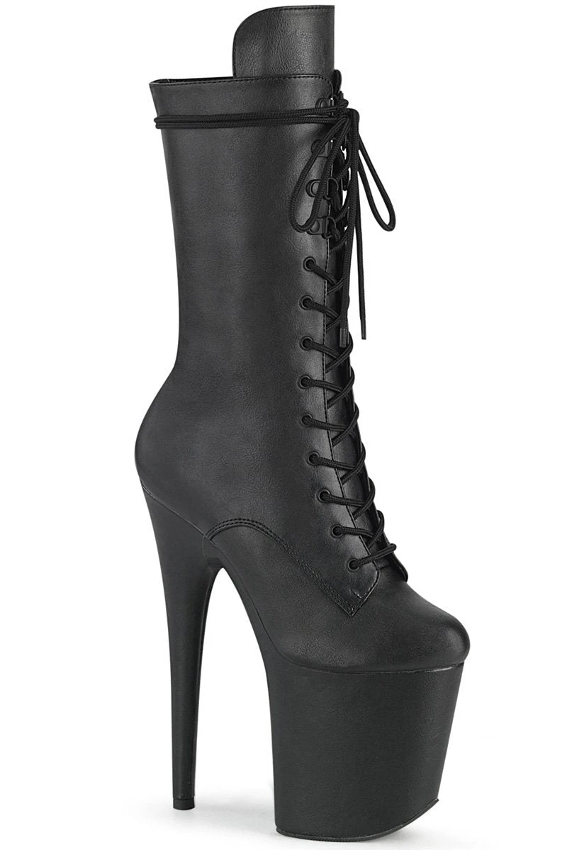 Pleaser USA Flamingo-1050WR 8inch Pleaser Boots - Matte Black 1 Pleaser USA Flamingo-1050WR 8inch Pleaser Boots - Matte Black