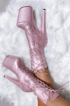 Hella Heels The Glitterati 8inch Boots - Sugarbaby -Famous Boot Store glitter 25