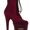 Pleaser USA Shoe Protectors - Burgundy Velvet