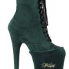 Pleaser USA Shoe Protectors - Emerald Green Velvet