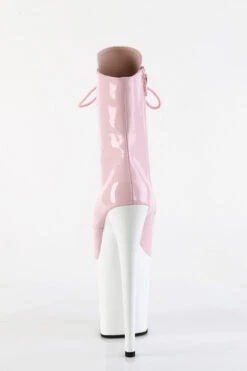 Pleaser USA Flamingo-1020 8inch Pleaser Boots - Patent Baby Pink/White -Famous Boot Store slice4 ff7a181a 8096 457e 9e4b cb5e50d218dc 1